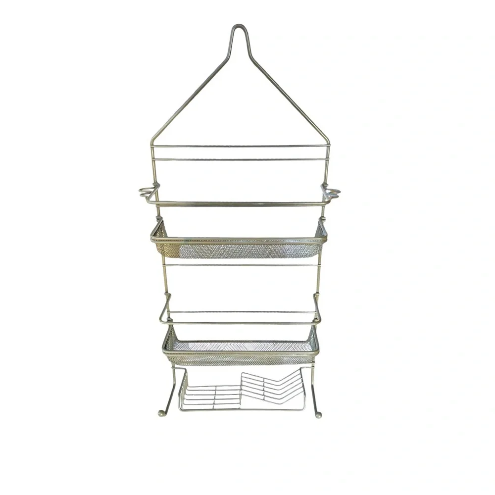 Plastic Coated Metal Shower Caddy 18” - 25” T x 11” - 12.5” W Retail $29.99